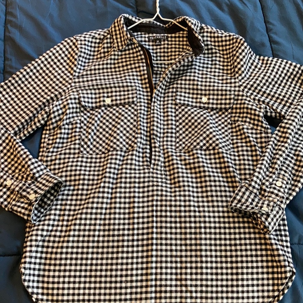 J. Crew Quarter-zip Flannel